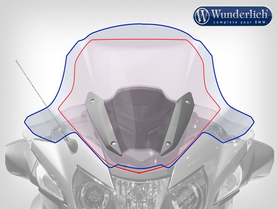 Wunderlich Marathon screen (clear) - R1200RT LC 2014 on, R1250RT (to 2020)