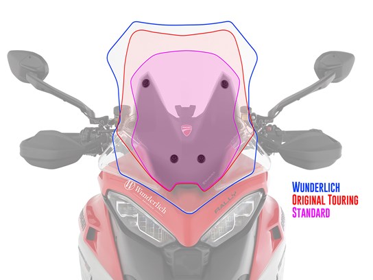 Wunderlich Marathon screen Ducati Multistrada 2023 on (clear)