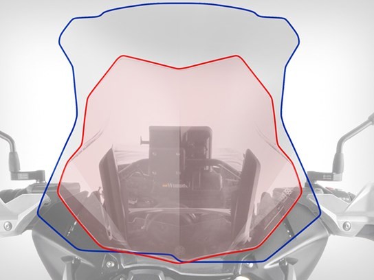 Wunderlich Marathon screen R1200GS LC 2013 to 2018, R1200LC Adventure (2014 to 2018), R1250GS/Adventure (clear)
